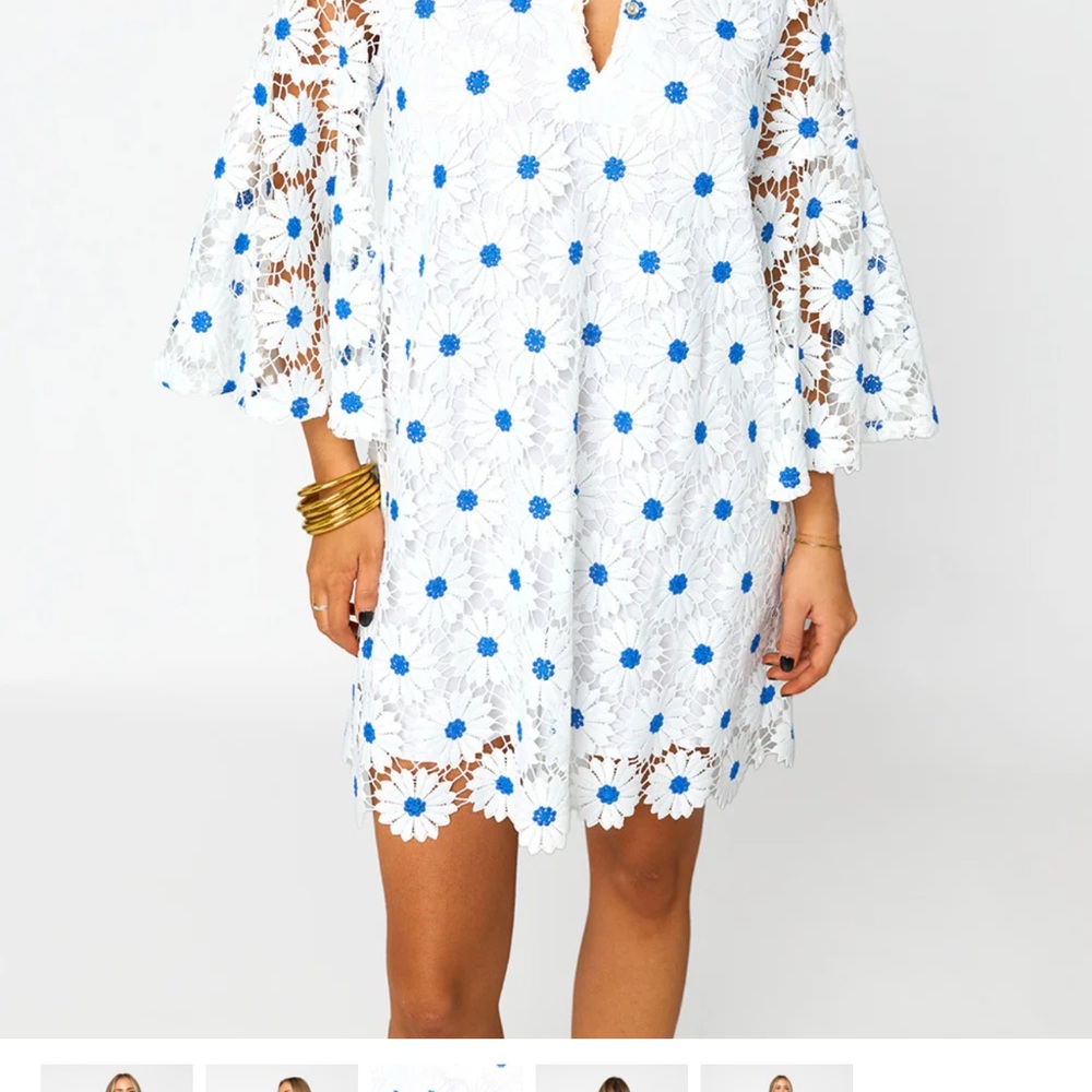 Buddy Love Wren Lace mini dress - ultramarine